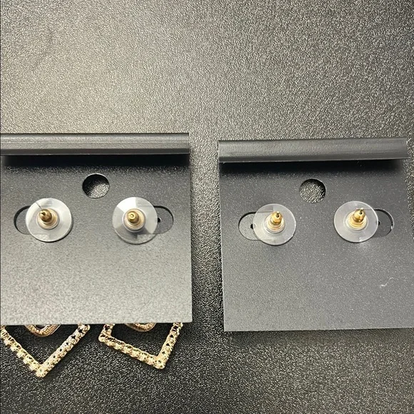 Saks Fifth Avenue Pink Crystal Earrings - Picture 4 of 4